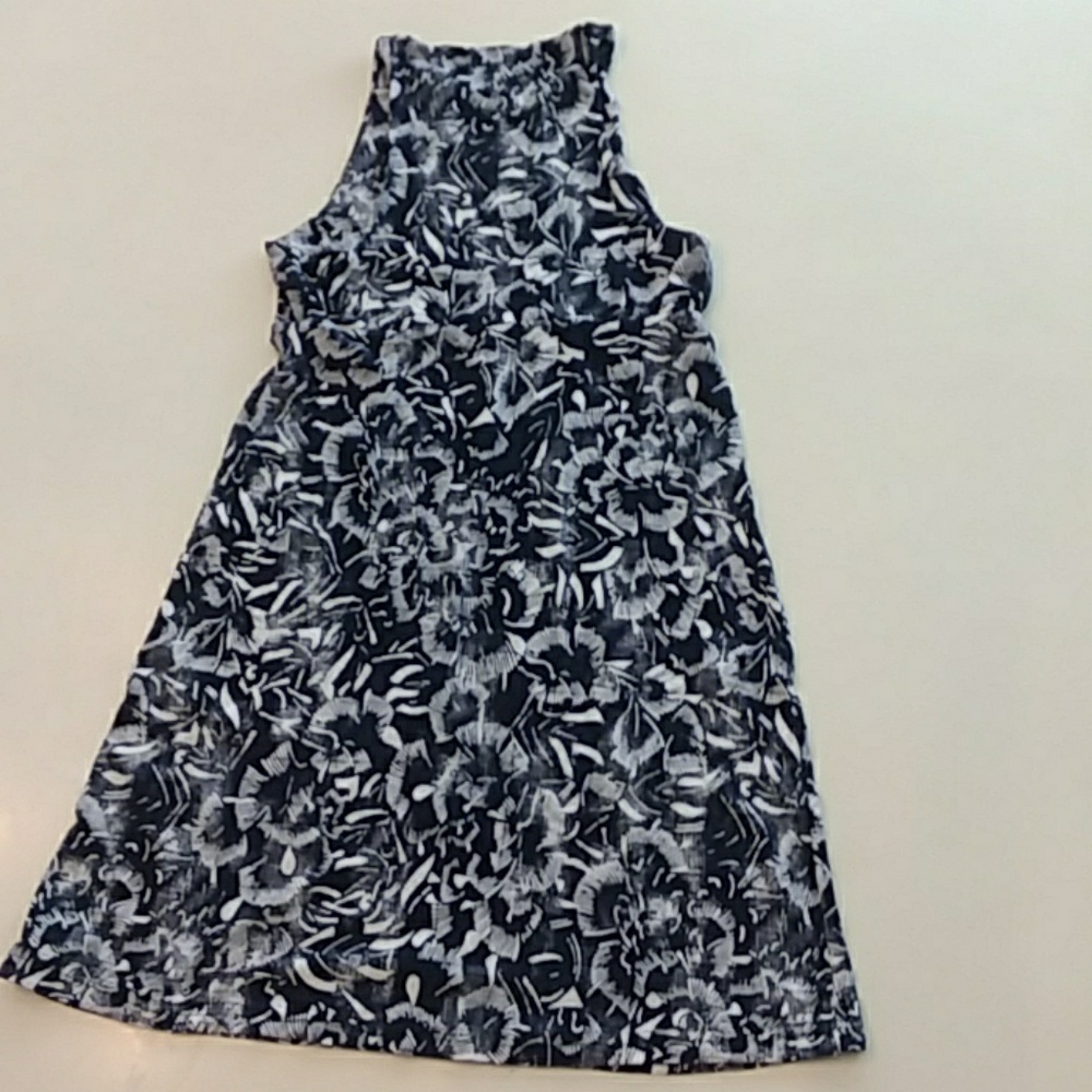 Athleta xxs navy blue abstract print dress - Picture 6 of 6